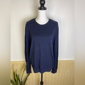Gap Cotton Cashmere Navy Blue Sweater XL – Unisex Oversized Cozy Classic